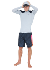 ONeill Mens Trvlr UV LS Lycra Hooded Rashie