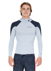 ONeill Mens Trvlr UV LS Lycra Hooded Rashie