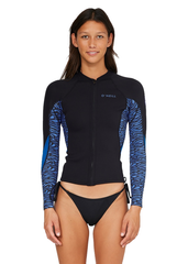 ONeill Womens Bahia 1.5mm Zip Through Wetsuit Jacket