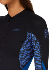 ONeill Womens Bahia 1.5mm Zip Through Wetsuit Jacket