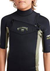 Billabong Boys Absolute Natural 3/2mm CZ SS Steamer Wetsuit