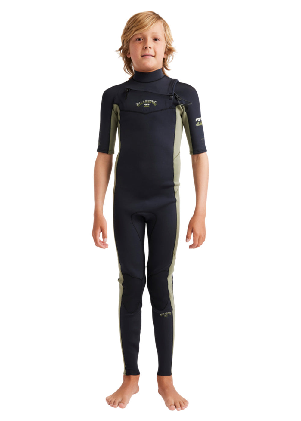 Billabong Boys Absolute Natural 3/2mm CZ SS Steamer Wetsuit