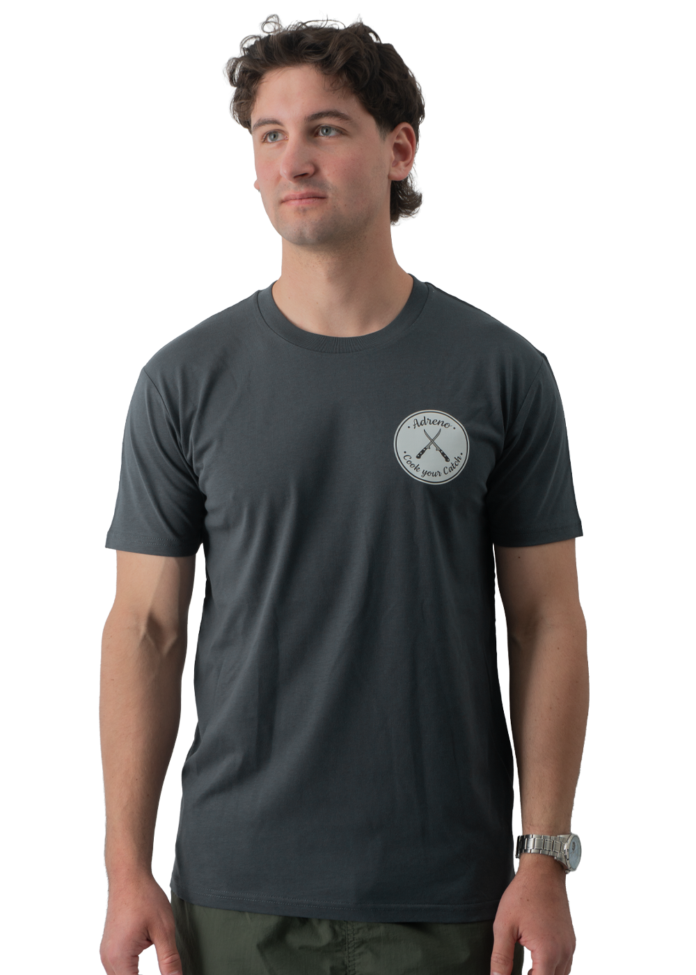 Adreno Cook Your Catch Lifestyle Tee - Dog Tooth