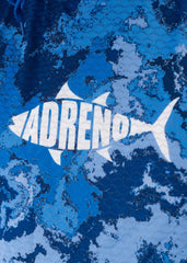 Adreno Hooded Boat Shirt - Blue Camo
