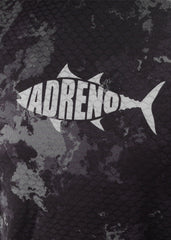 Adreno Hooded Boat Shirt - Dark Grey Camo