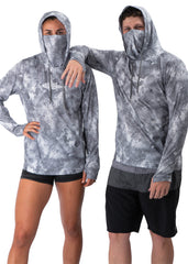 Adreno Hooded Boat Shirt - Light Grey Camo