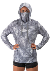 Adreno Hooded Boat Shirt - Light Grey Camo