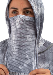 Adreno Hooded Boat Shirt - Light Grey Camo