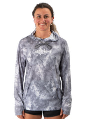 Adreno Hooded Boat Shirt - Light Grey Camo