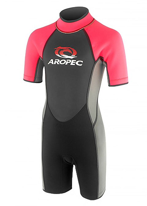 Aropec Youth 2.5mm Pink Spring Suit Wetsuit Warehouse