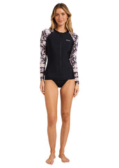 Billabong Womens Forevermore Pipa Zipper LS Rashie