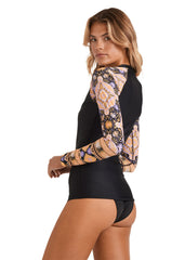 Billabong Womens Lycra Zipper LS Rashie