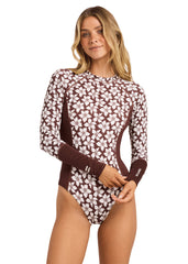 Billabong Womens Playa Sol LS Full Piece Swimsuit