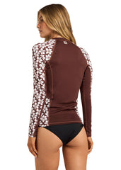 Billabong Womens Playa Sol Zipper LS Rashie
