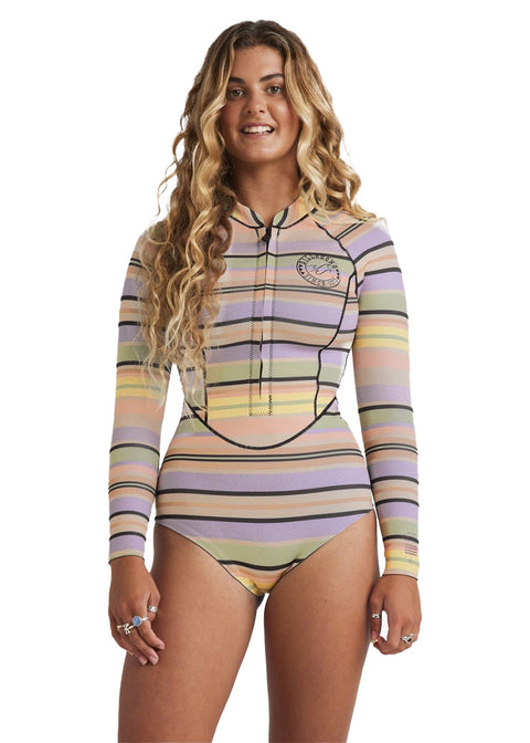 Billabong Womens Salty Dayz 2mm FZ LS Spingsuit Wetsuit
