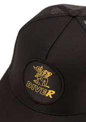 DiveR snapback trucker cap - Woven Mermaid Badge