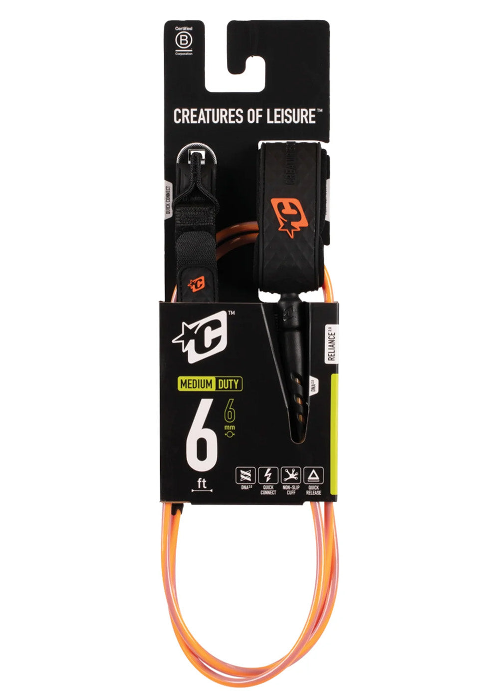 Creatures Of Leisure Reliance Medium Duty Surf Leash 6ft