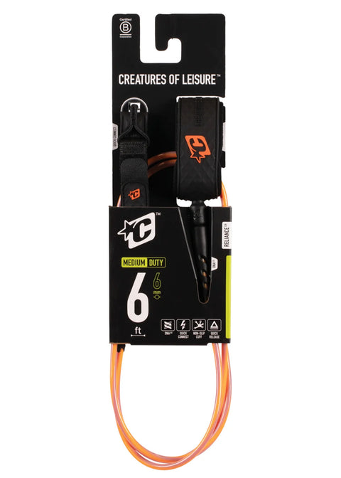 Creatures Of Leisure Reliance Medium Duty Surf Leash 6ft