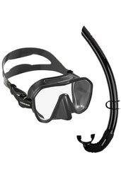 Cressi Z2 Mask & Snorkel Set - Black