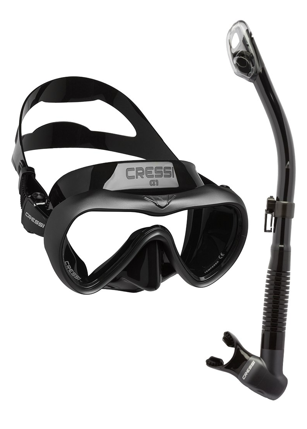 Cressi A1 Anti-Fog Dive Mask & Snorkel Set