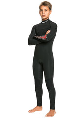 Quiksilver Boys 3/2mm Sessions Capsule Chest Zip Steamer Wetsuit