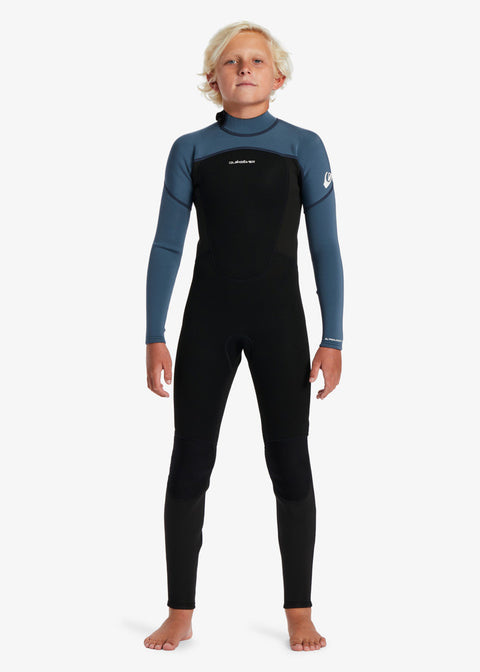 Quiksilver Boys Prologue 3/2mm GBS Back Zip Steamer Wetsuit