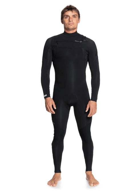 Quiksilver Mens Everyday Sessions 4/3mm Chest Zip Steamer Wetsuit
