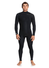 Quiksilver Mens Everyday Sessions 4/3mm Chest Zip Steamer Wetsuit