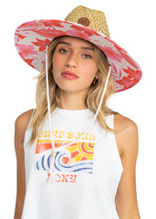 Roxy Womens Floral Straw Hat