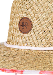 Roxy Womens Floral Straw Hat