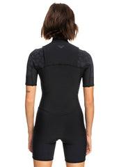 Roxy Womens 2.0mm Swell Series Short Sleeve Front Zip Spring Suit