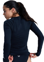 Roxy Womens Essentials Lycra Zipper LS Rashie