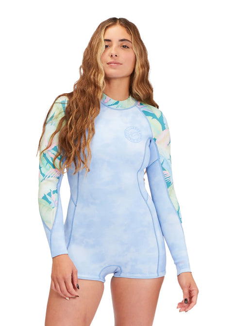 Billabong Womens Spring Fever 2mm FL Back Zip Long Sleeve Spring Suit