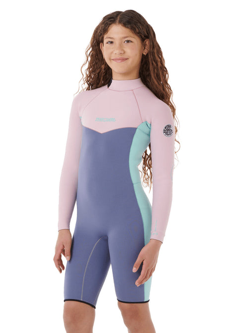 Rip Curl Girls Dawn Patrol 2mm BZ LS Spring Suit Wetsuit
