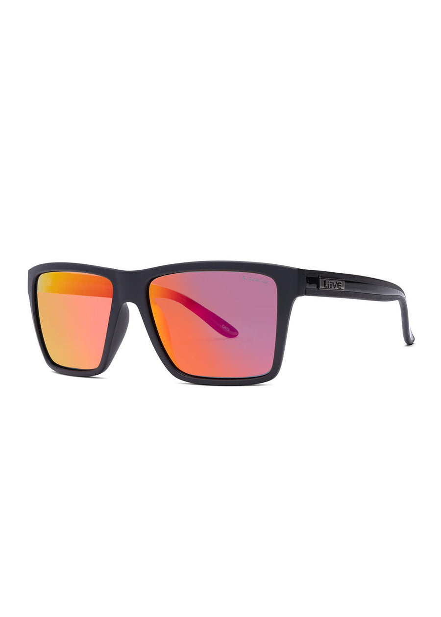 Liive Vision Bazza - Mirror Polarised Twin Black Sunglasses