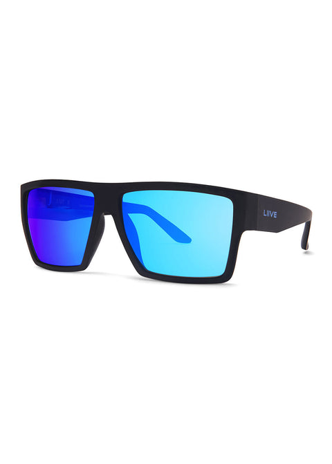 AMP X - Mirror Polarised Matt Black Sunglasses