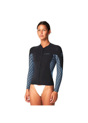 ONeill Womens Bahia 1.5mm Zip Through Wetsuit Jacket