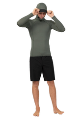 ONeill Mens Hyperfreak Skins Hooded LS Rashie