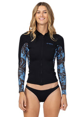 ONeill Womens Bahia 1.5mm Zip Through Wetsuit Jacket