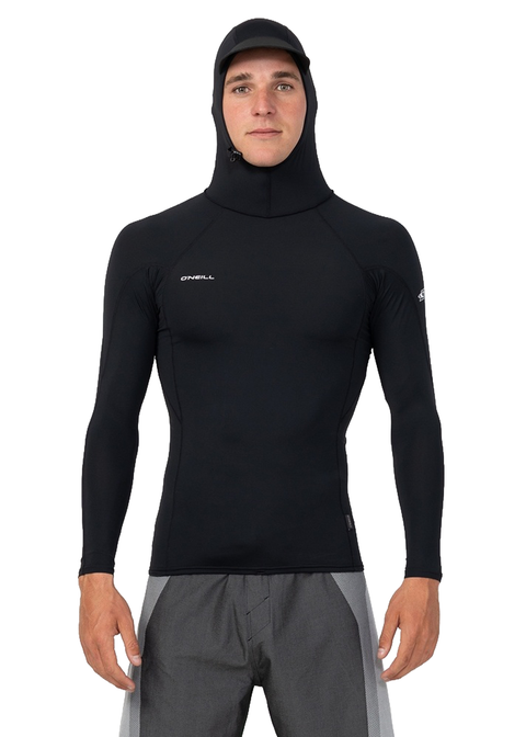 ONeill Mens Hyperfreak Skins Hooded LS Rashie
