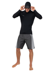 ONeill Mens Hyperfreak Skins Hooded LS Rashie
