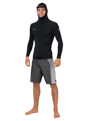 ONeill Mens Hyperfreak Skins Hooded LS Rashie