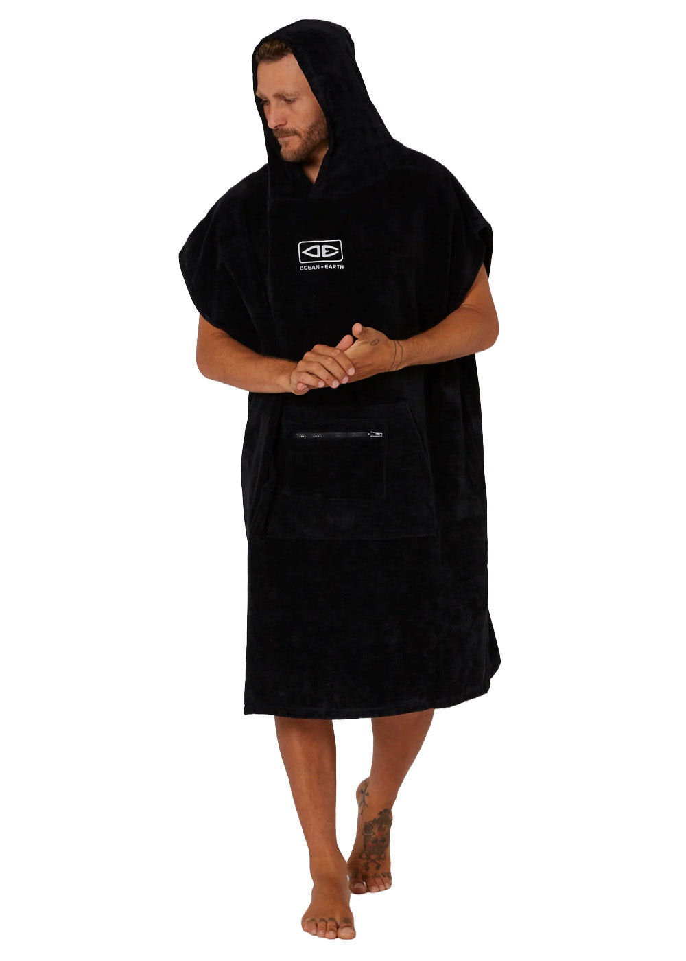 Ocean & Earth Mens Corp Hooded Towel