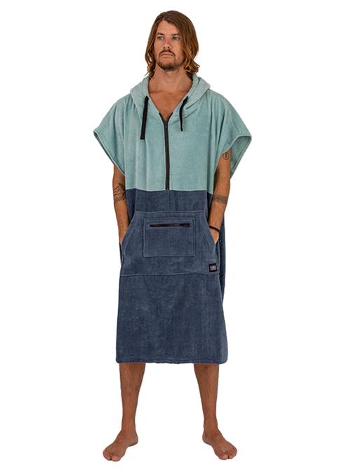 Ocean & Earth Mens Horizon Zipper Hooded Towel