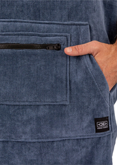 Ocean & Earth Mens Horizon Zipper Hooded Towel