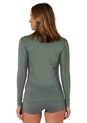 Ocean & Earth Womens Oceana Zipper LS Lycra Rashie