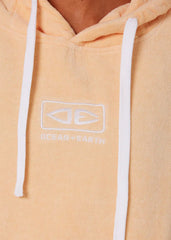 Ocean & Earth Womens Zipper Pocket Hooded Towel