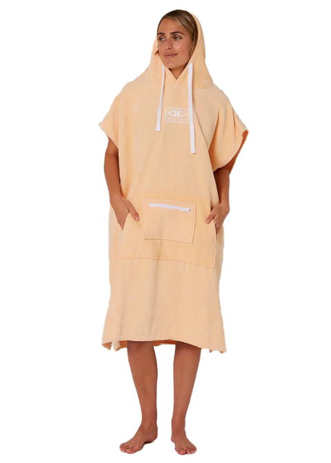 Ocean & Earth Womens Zipper Pocket Hooded Towel