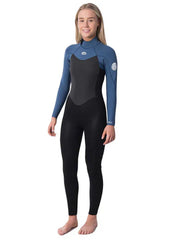 Rip Curl Womens Omega 3/2mm Back Zip Steamer Wetsuit