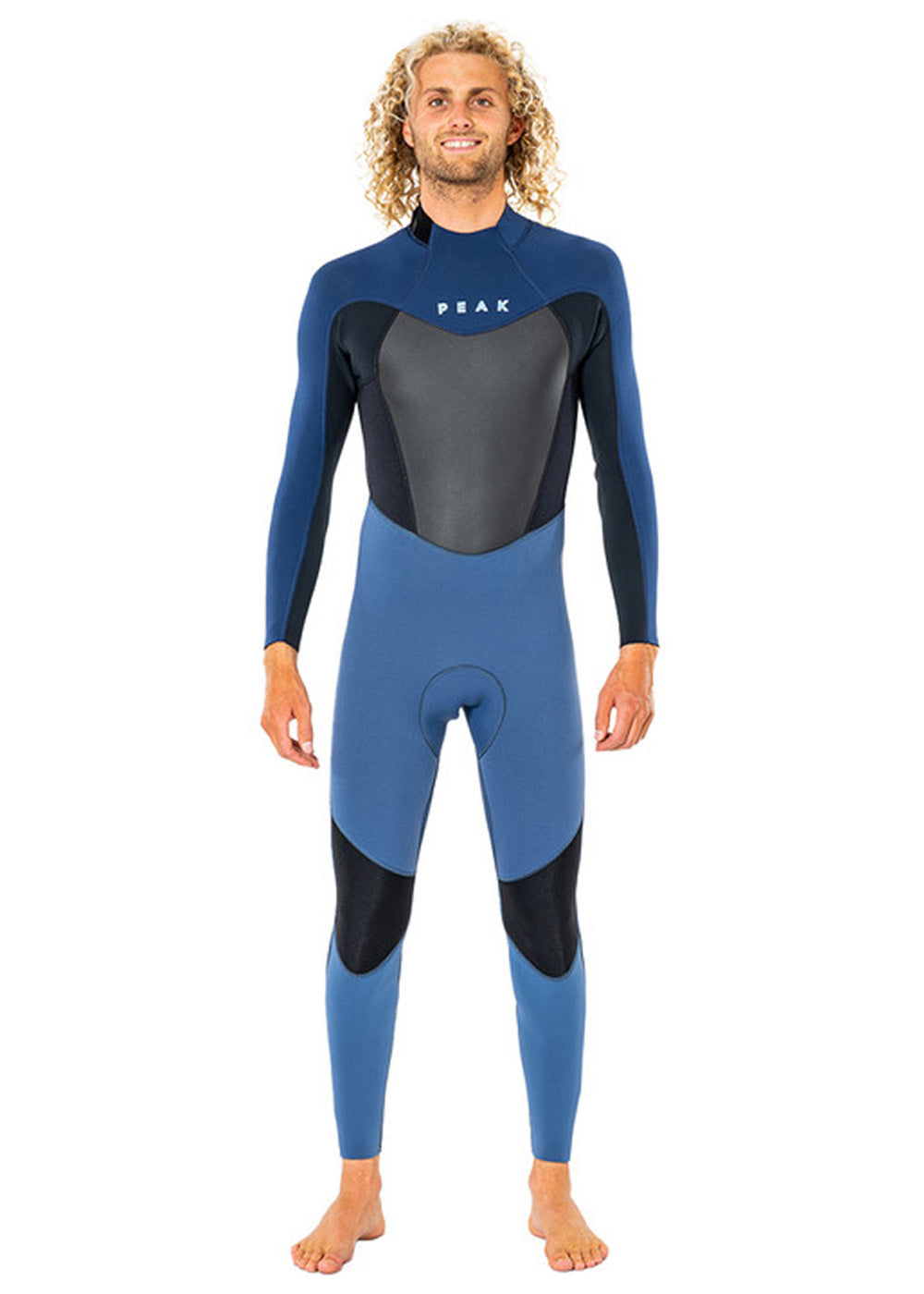 Peak Mens Energy 3/2mm Flatlock Back Zip Steamer Wetsuit